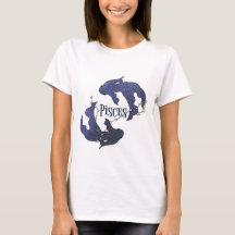 Soy Chica de Pisces. Pisces Zodiac Rótulo T-Shi