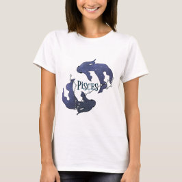 Camiseta Soy Chica de Pisces. Pisces Zodiac Rótulo T-Shi