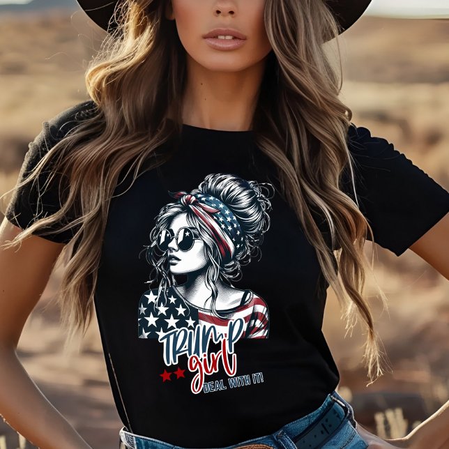Camiseta Soy Chica de Trump | Tratar Con Ella Sin Disculpas (Subido por el creador)