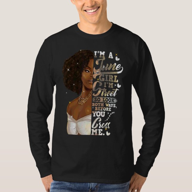 Camiseta Soy Chica negro de la calle Junio Día de la Madre (Anverso)