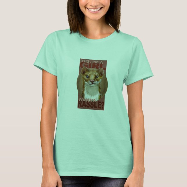 Camiseta ¡Soy chica! ¿Quieres montar? (Anverso)