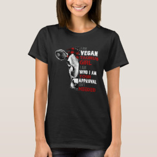 Camiseta Soy Chica Tauro Vegana Vaca Veganismo de Mujeres C