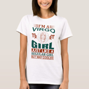 Camiseta Soy Chica Virgo Rótulo Guay Zodiac