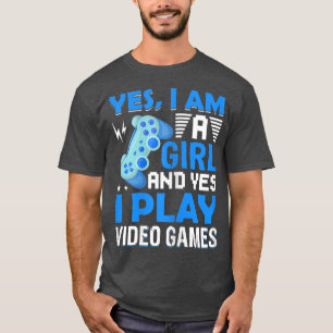 Camiseta Soy Chica y sí juego video juegos video video vide