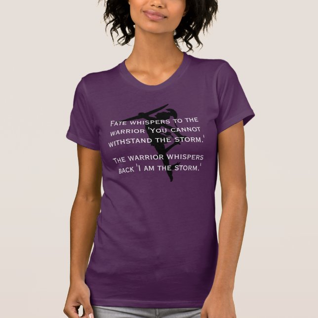 Camiseta "Soy cita femenina del sino del guerrero de la (Anverso)
