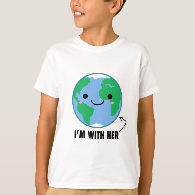 Camiseta Soy con ella - Día de la Tierra del planeta (Anverso)