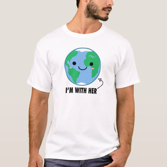 Camiseta Soy con ella - Día de la Tierra del planeta (Anverso)