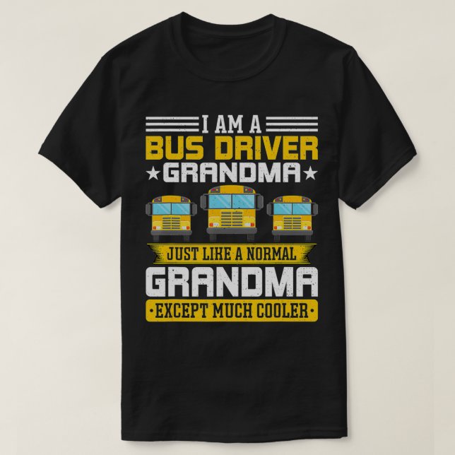 Camiseta Soy conductora de autobuses Abuela Escuela de Abue (Diseño del anverso)