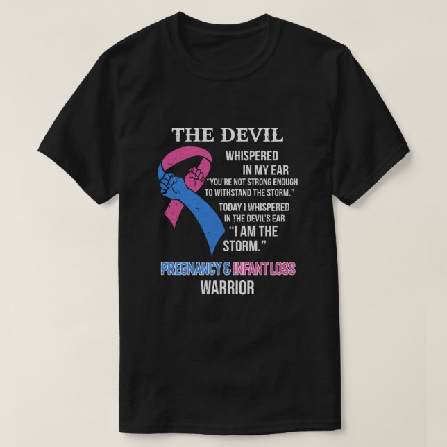 Camiseta Soy Consciente De La Pérdida Infantil De Embarazo  (Diseño del anverso)