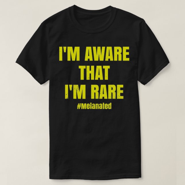 Camiseta Soy consciente de que soy Rara Clothes Black Histo (Diseño del anverso)