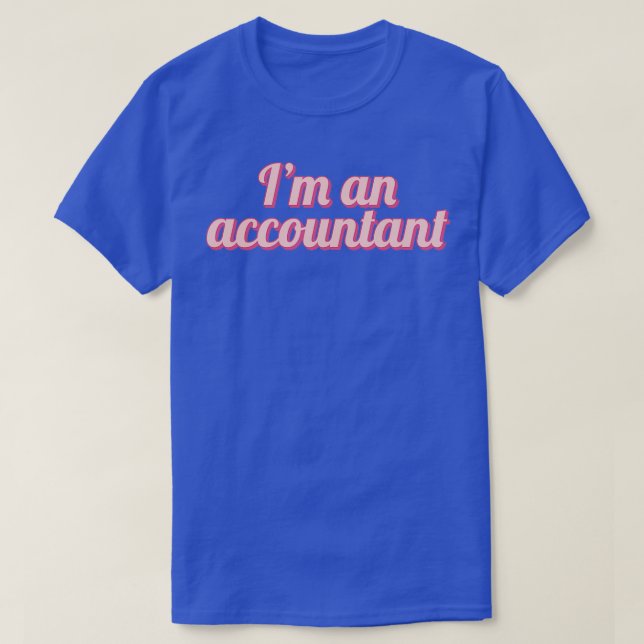Camiseta Soy contador 4 (Diseño del anverso)