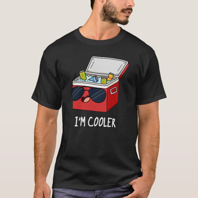 Camiseta Soy Cooler Funny Ice Cooler Box Pun Dark BG (Anverso)