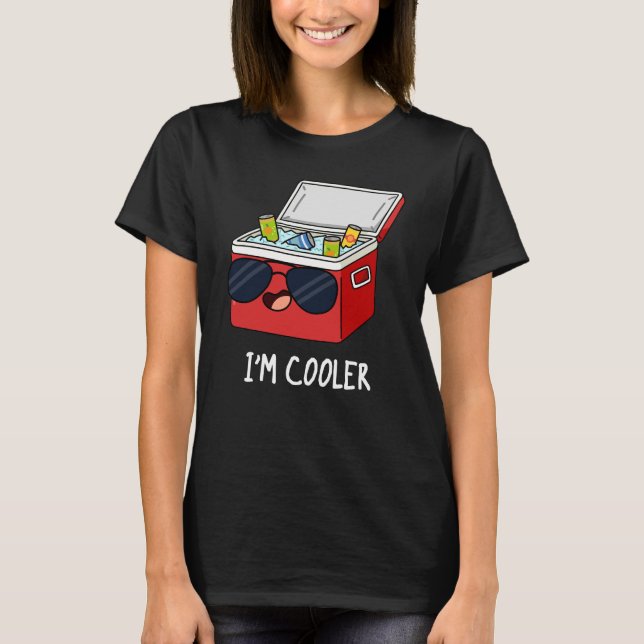 Camiseta Soy Cooler Funny Ice Cooler Box Pun Dark BG (Anverso)