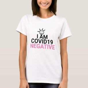 Camiseta Soy Coronavirus Covid Negativo Virus Libre Pink