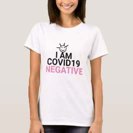 Camiseta Soy Coronavirus Covid Negativo Virus Pink Libre