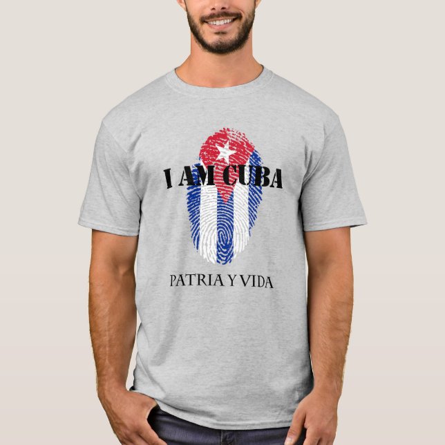 Camiseta Soy Cuba Patria Y Vida Patria Y Luz De Vida (Anverso)