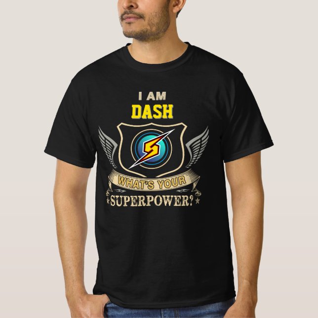Camiseta Soy DASH ¿Cuál es tu superpoder (Anverso)