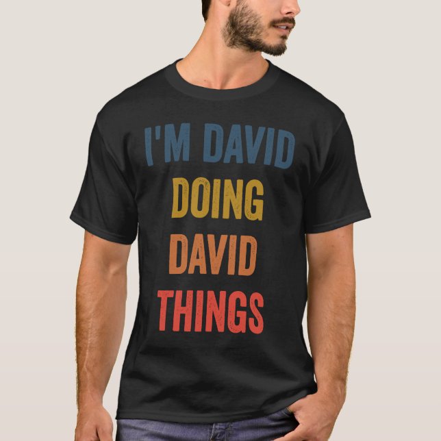 Camiseta Soy David Doing David Things (Anverso)