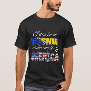 Camiseta Soy de Bosnia llévame a América 