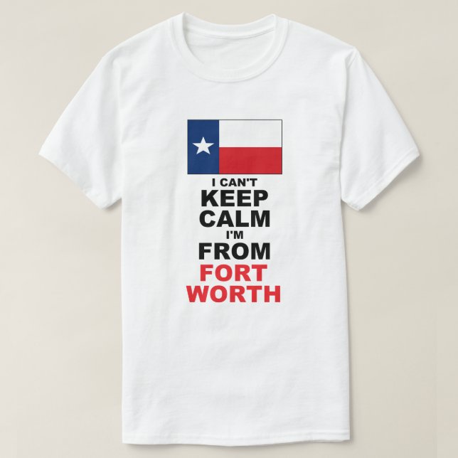 Camiseta Soy de Fort Worth, TX (Diseño del anverso)