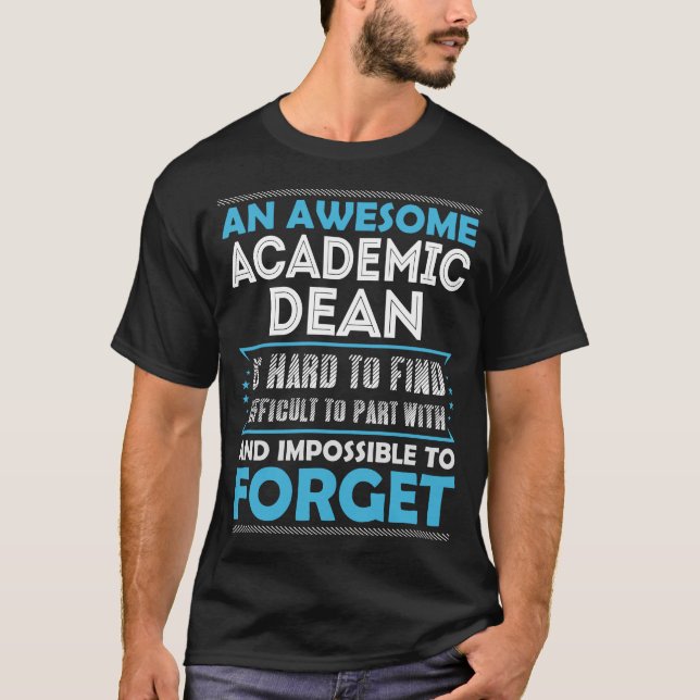 Camiseta Soy decano académico impresionante (Anverso)