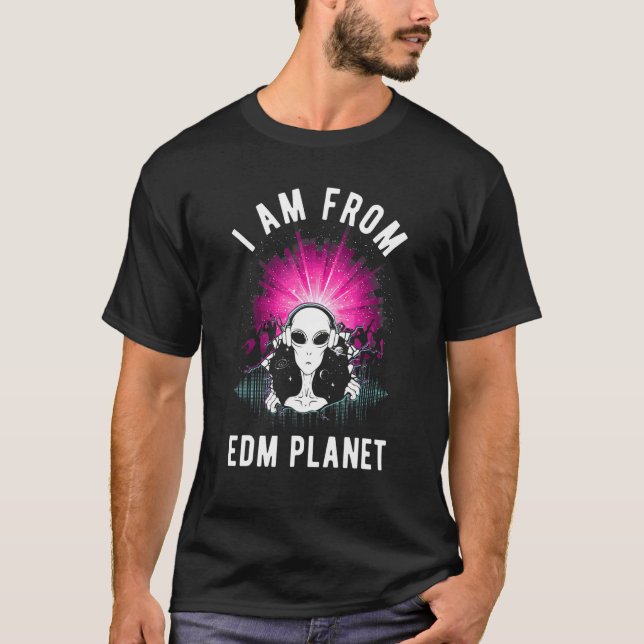 Camiseta Soy Del Edm Planet Ufo Alien Edm Music Festival (Anverso)