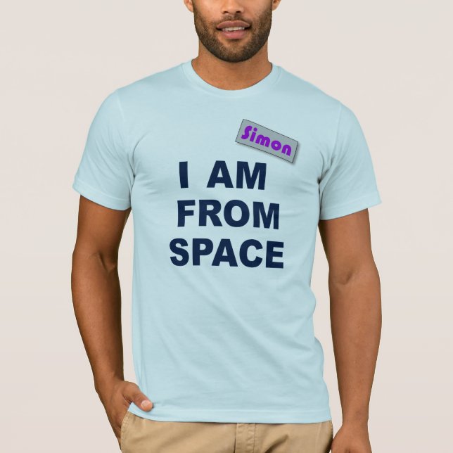 Camiseta Soy del espacio (Anverso)