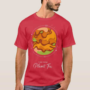 Camiseta Soy del fondo oscuro del planeta Tea