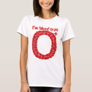 Camiseta Soy del grupo sanguíneo O positivo