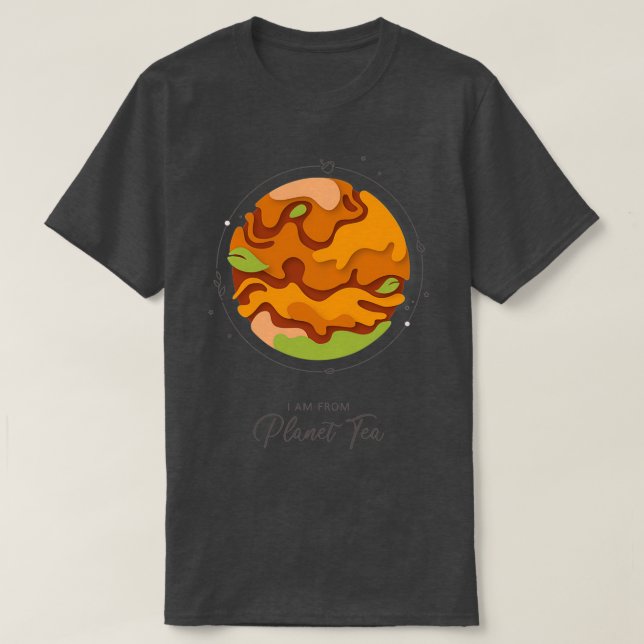 Camiseta Soy del planeta té (Diseño del anverso)