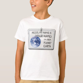 Camiseta Soy del Planeta Tierra (personalizable)