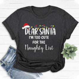 Camiseta Soy demasiado lindo para los Navidades graciosos d