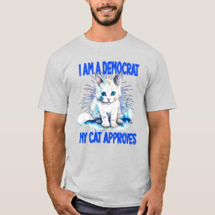 Camiseta Soy Demócrata - Mi Gato Aprueba
