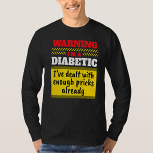 Camiseta Soy Diabético En Pacientes Con Azúcar Con Diabétic