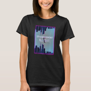 Camiseta Soy diferente de Vaporwave estético de 90
