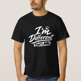 Camiseta Soy Diferente, Eso Es Mí | Tipografía Úni