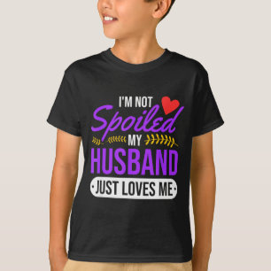 Camiseta Soy Divertido No Malcriado El Marido Ama a la Espo