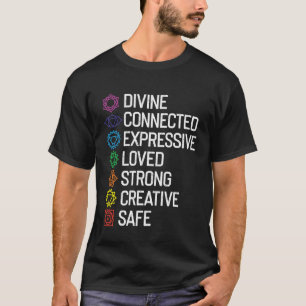 Camiseta Soy Divino Conectado Expresivo Amado Fuerte Crea