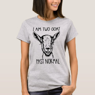 Camiseta Soy Dos Cabras En El Pasado Normal, Una Cabra Grac