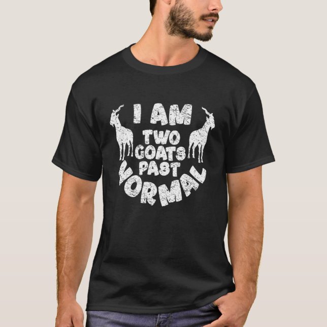 Camiseta Soy Dos Cabras Pasadas Por Un Animal De Granja De  (Anverso)