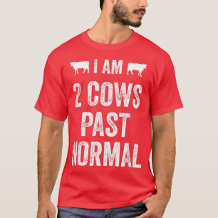 Camiseta Soy dos vacas antes de cultivar animales en T-Sh