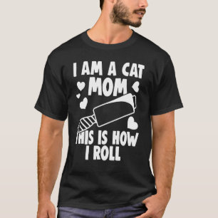 Camiseta Soy Dueño de un Gato Así Es Como Rueda  Chiste de 