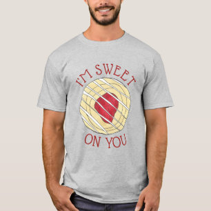 Camiseta Soy dulce contigo cereza pastelería danesa amor