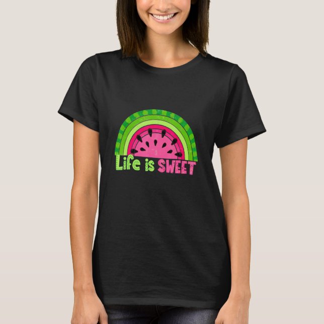 Camiseta Soy dulce lindo arcoiris melón verano melón melón  (Anverso)