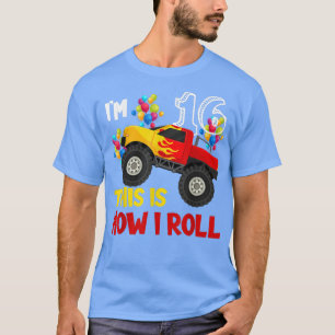 Camiseta Soy el 16. Así es como rollo el Camión Monstruo 16