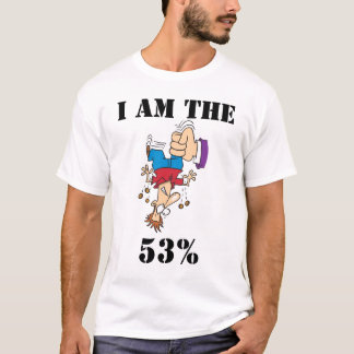 Camiseta Soy el 53% (la sacudida abajo)