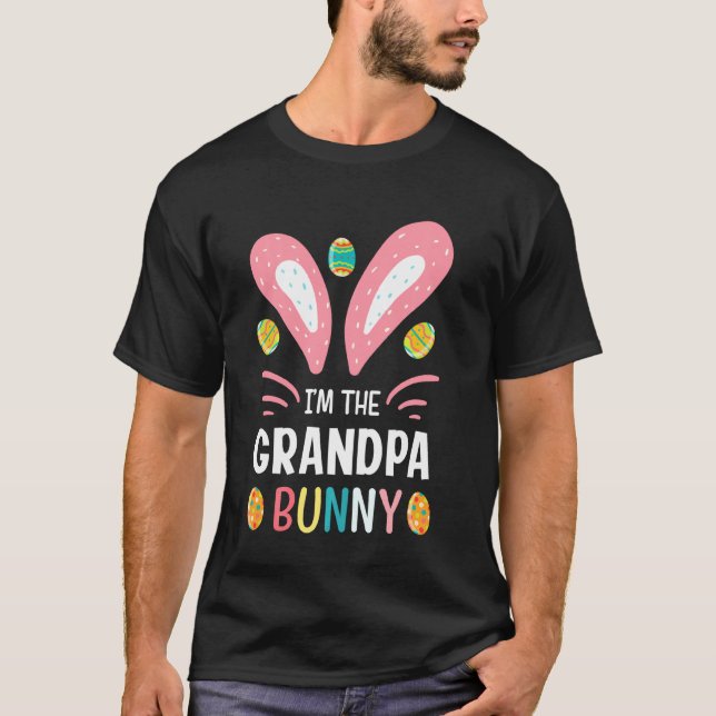 Camiseta Soy El Abuelo Bunny Funny Abuelo Traje De Pascua (Anverso)