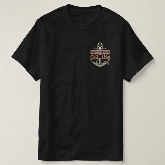 Camiseta Soy el amigo del barco Funny Boating (Diseño del anverso)