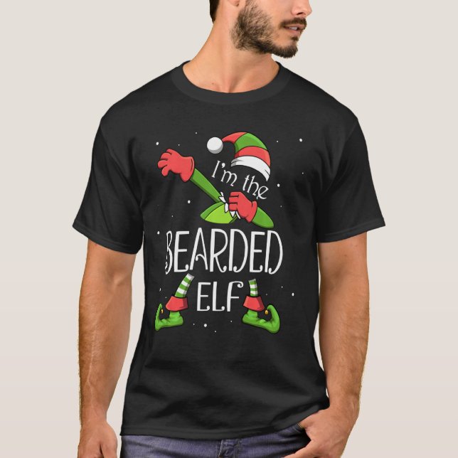 Camiseta Soy el anciano barbudo Dabbing Santa Claus Xmas po (Anverso)