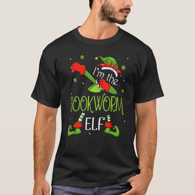 Camiseta Soy el anciano de la librería Dabbing Santa Claus  (Anverso)